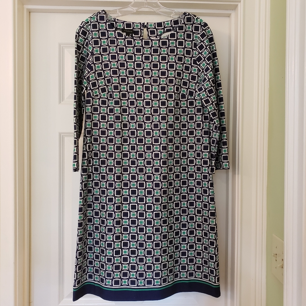 Talbots Geometric Print Dress - Size 6